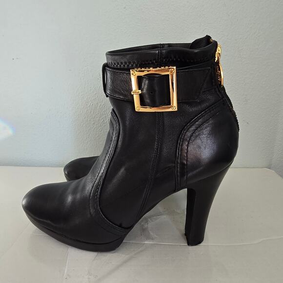 Tory Burch Melrose Ankle Boot Women's 8.5M Black Leather Classic Night Out - Picture 5 of 13